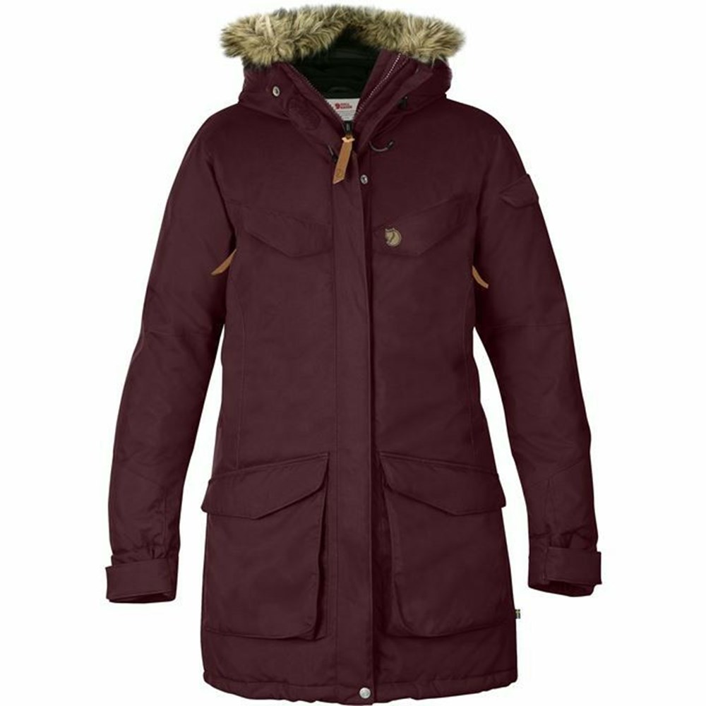 Fjallraven Kanken Nuuk Women Parka Red | JYUXKGN-80