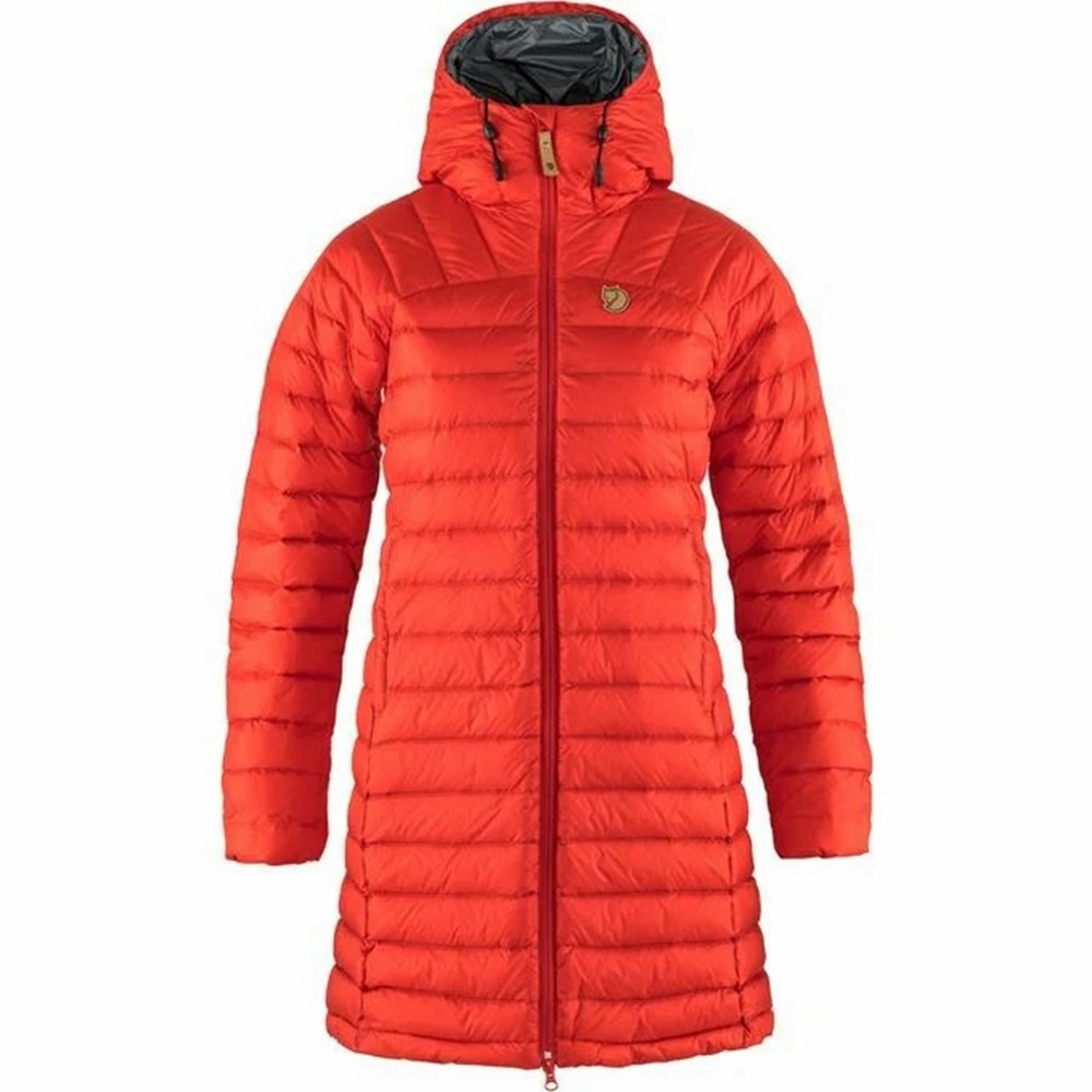 Fjallraven Kanken Snow Flake Women Parka Red | ACQIVOB-21