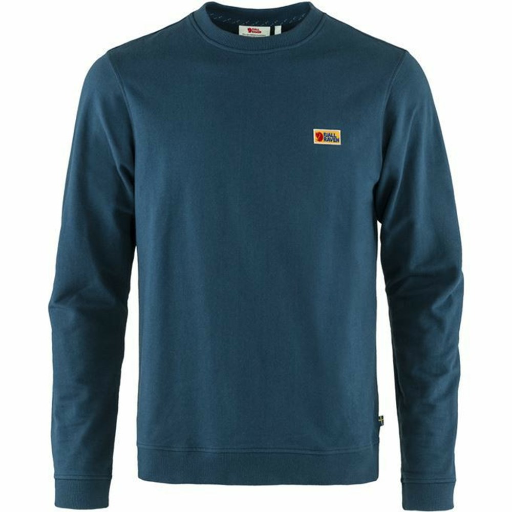 Fjallraven Kanken Vardag Men Sweater Blue | BWJXFHE-21