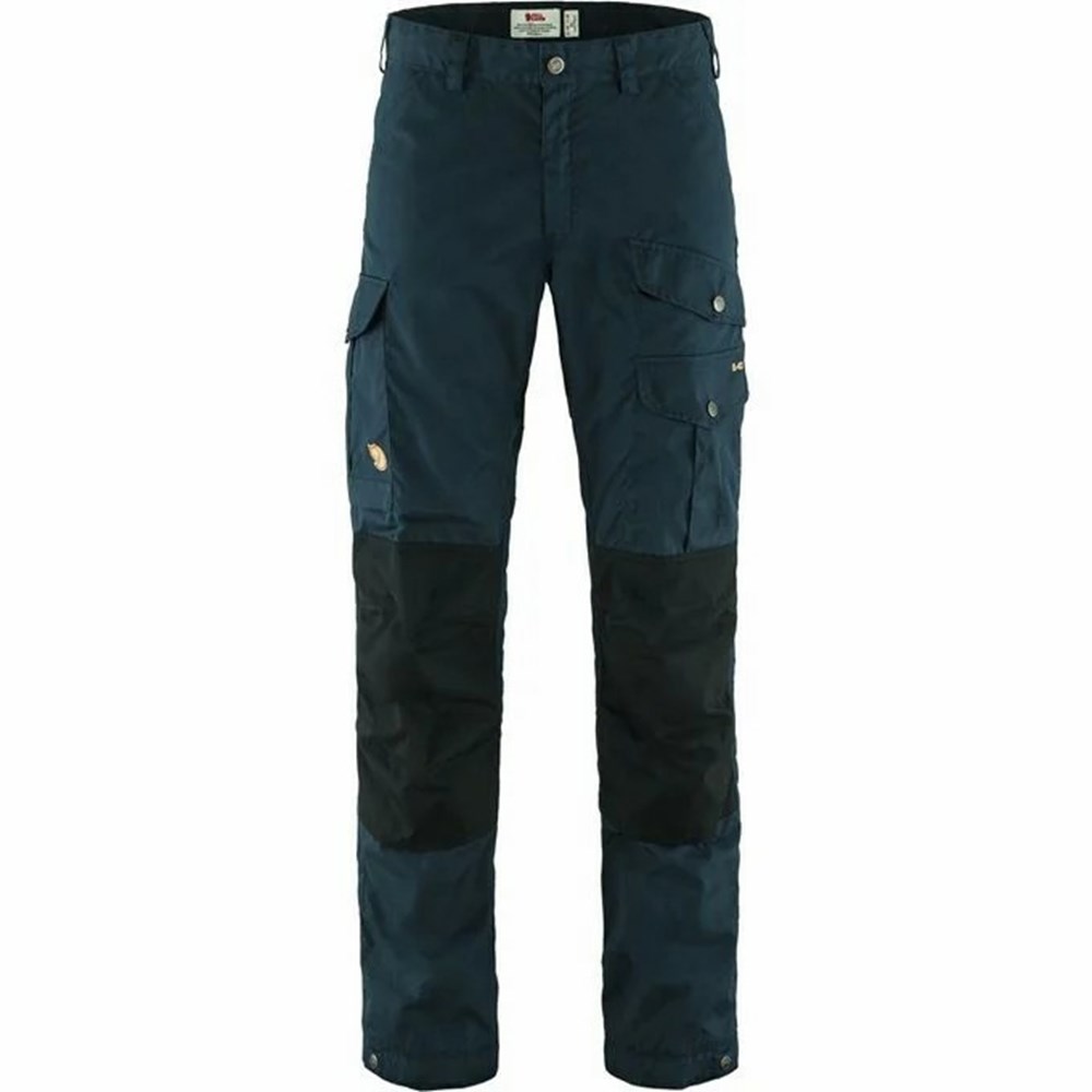 Fjallraven Kanken Vidda Pro Men Hiking Pants Dark Navy | NSLZMUX-93