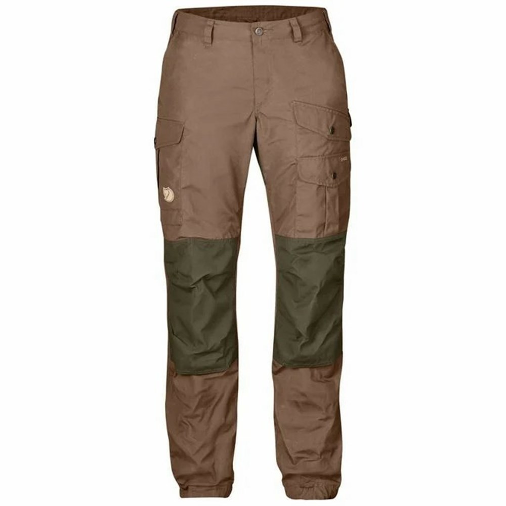 Fjallraven Kanken Vidda Pro Women Hiking Pants Dark Olive | FXQNGWL-18