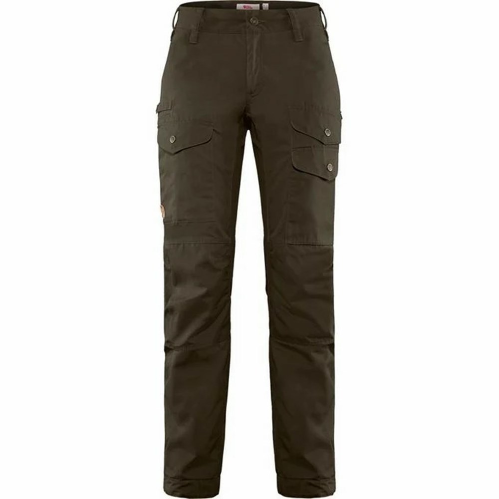 Fjallraven Kanken Vidda Pro Women Hiking Pants Dark Olive | WDKGYJZ-84